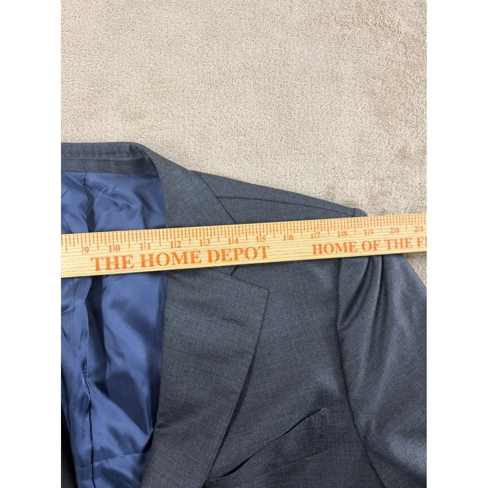SuitSupply Vitale Barberis Canonico Blazer Men's Size 28 Slim Wool navy‎ blue